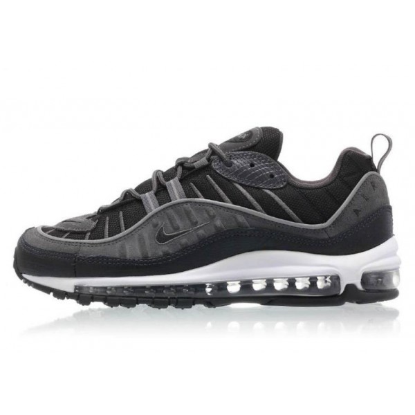 Nike Air Max 98 Schwarz/Schwarz-Grau-Weiß AO9380-...