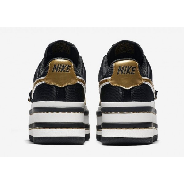 Nike Damen Vandal 2K Schwarz/Weiß/Metallisch Gold AO2868-002