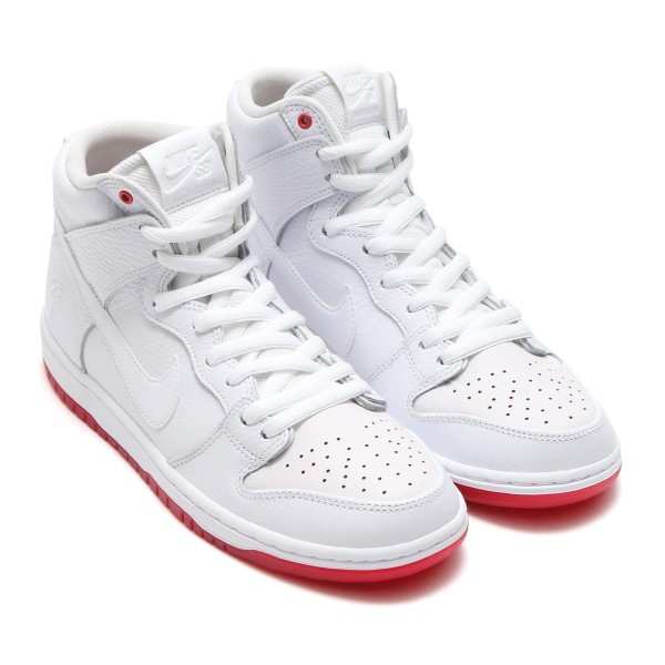 Nike Sb Zoom Dunk High Pro Qs Weiß/Weiß-Rot ah9613-116