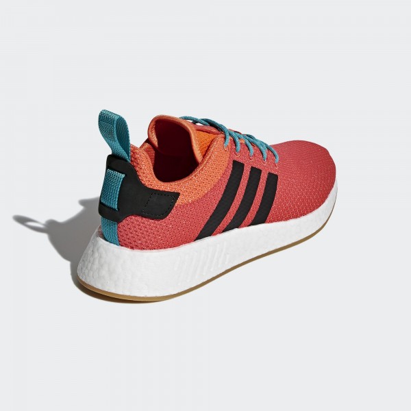 Adidas Originals NMD_R2 Sommer Herren Orange/Weiß CQ3081