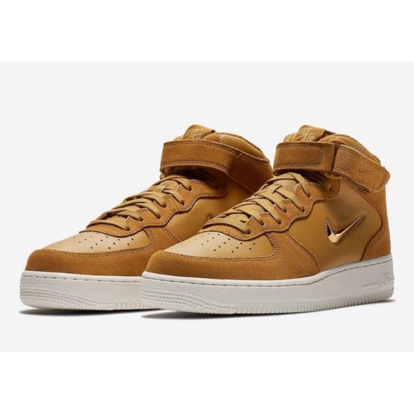 Nike Air Force 1 Mid Jewel Braun/Weiß 804609-200