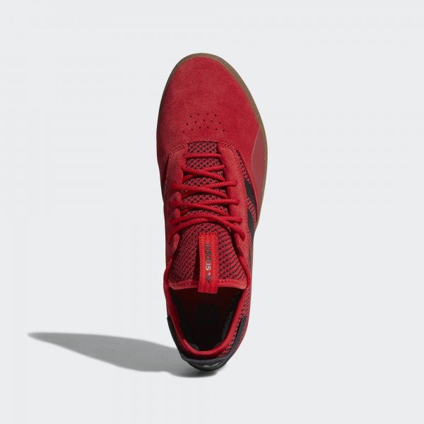 Adidas Herren originals 3ST 001 Beiläufig Schuhe Rot CQ1085