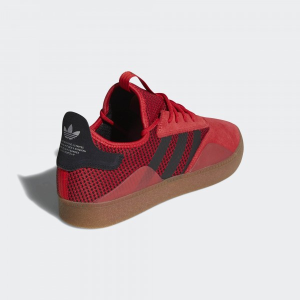 Adidas Herren originals 3ST 001 Beiläufig Schuhe Rot CQ1085