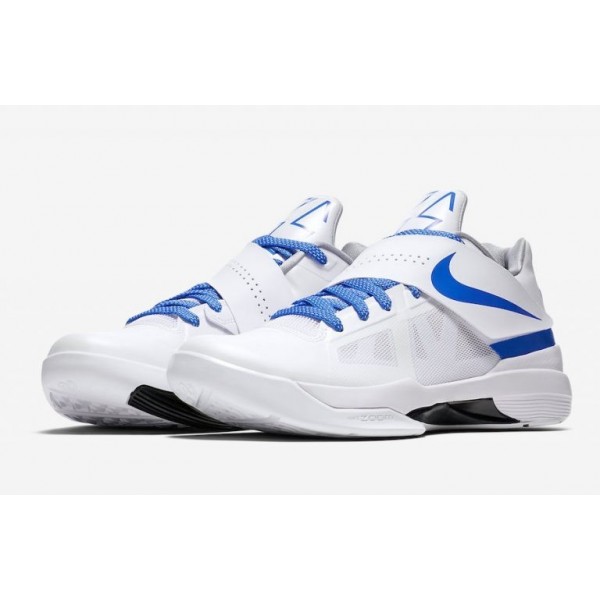 Nike KD 4 'Thunderstruck' Retro Weiß/Blau/Grau/Schwarz AQ5103-100
