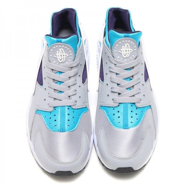 Nike Air Huarache Grau/Weiß-Aquatone-Lila-Schwarz-Weiß 318429-024