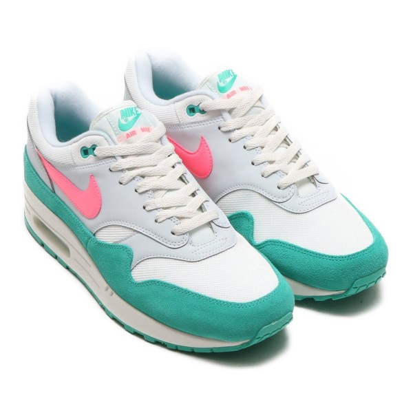 Nike Air Max 1 Weiß/Sunset Pulse-Grün ah8145-106