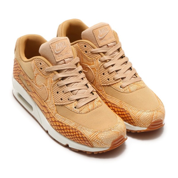 Nike Air Max 90 Premium Ltr Braun/Braun-Gold ah8046-200